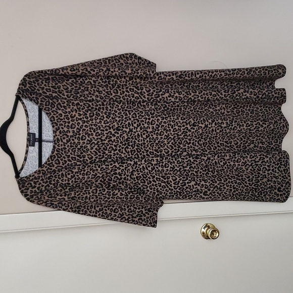 Leopard Flare Dress - Picture 1 of 3